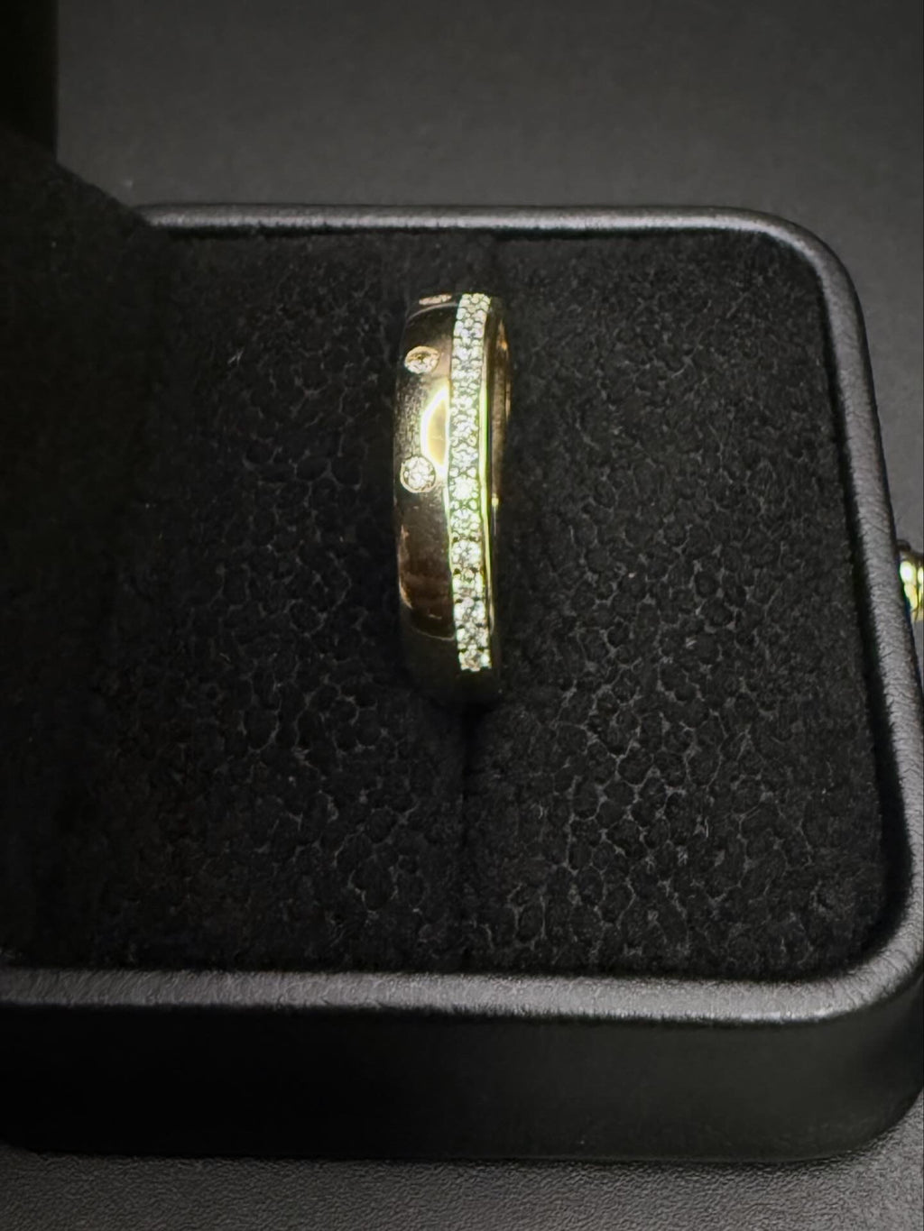 10K Gold Ring with CZ Accents