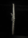 10K White Gold Tennis Bracelet 2.4mm 7" -
Iced CZ