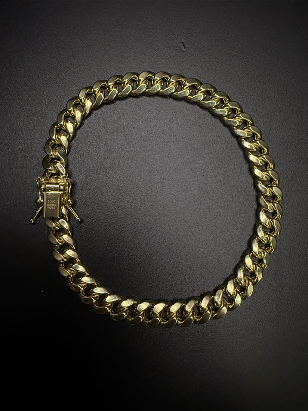10K Gold Amoro Cuban Link Bracelet – 6mm – 7”
