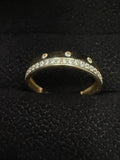 10K Gold Ring with CZ Accents