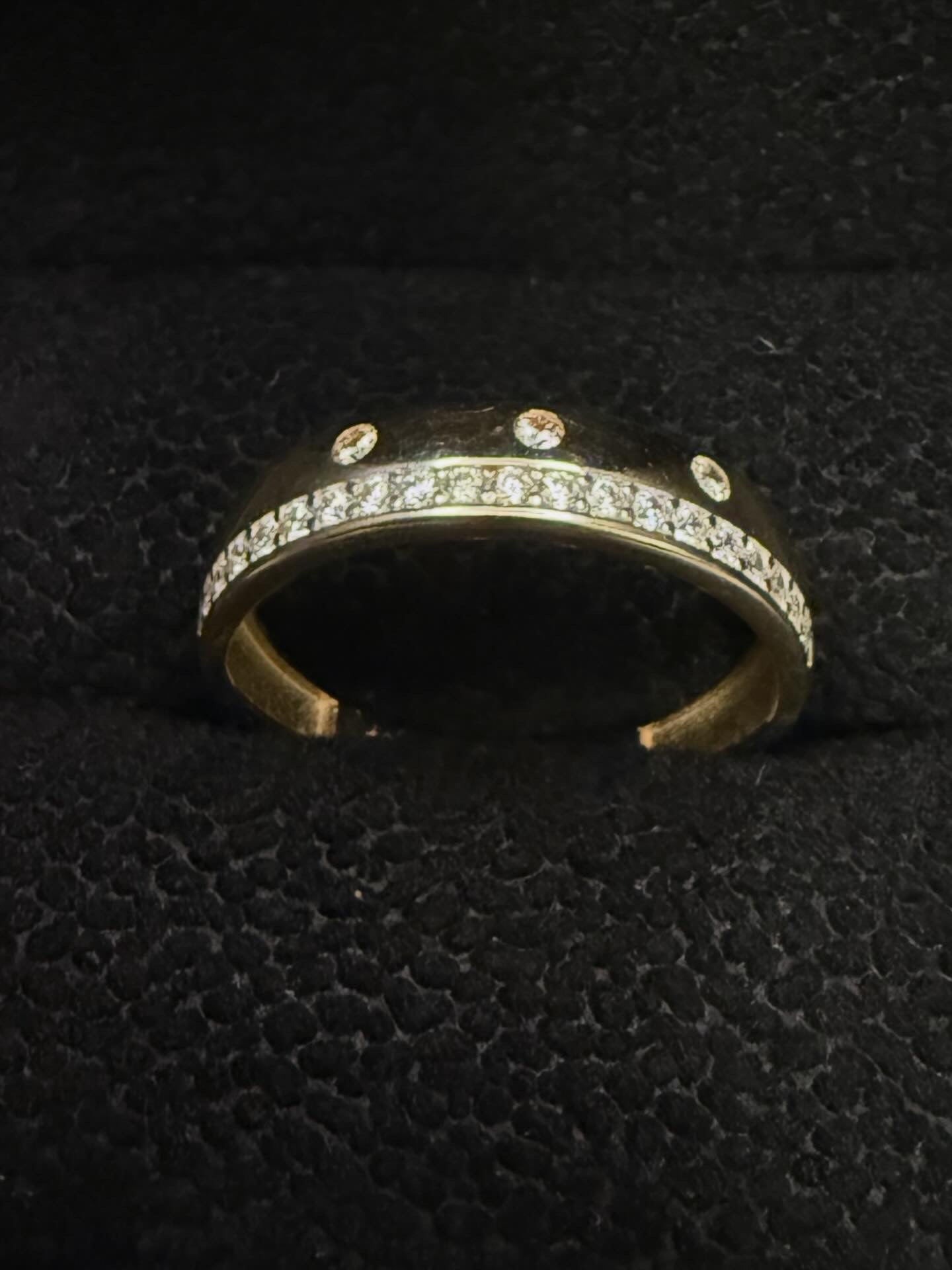 10K Gold Ring with CZ Accents