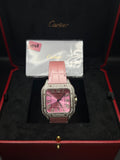 Cartier Santos de Cartier Custom Pink Diamond Watch – Automatic