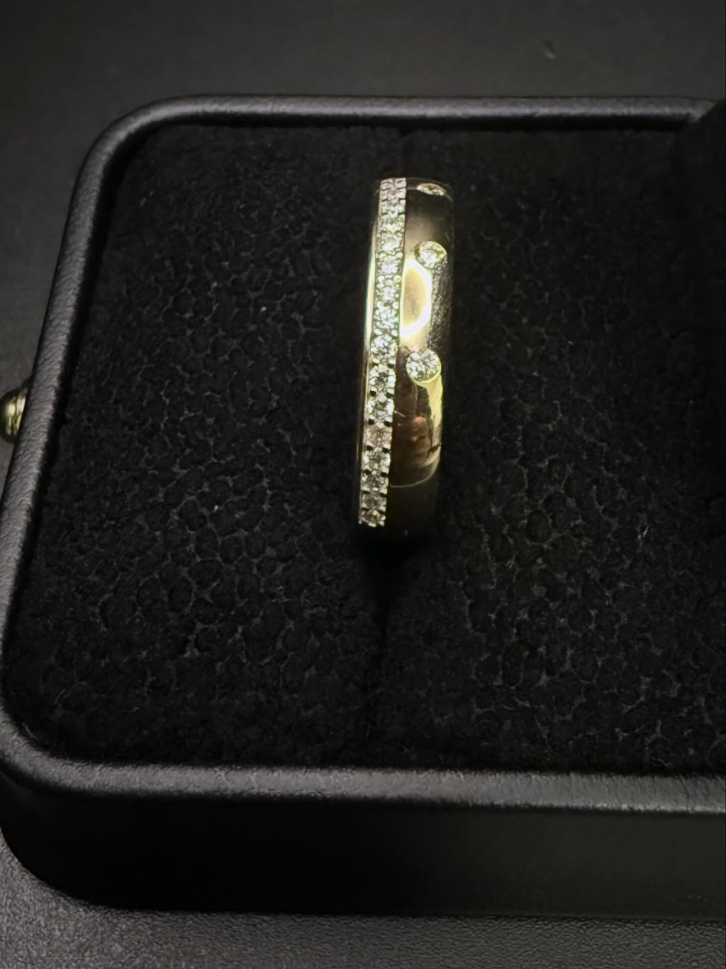 10K Gold Ring with CZ Accents